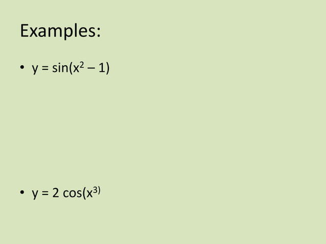 Trig derivatives | PPTX | Physics | Science
