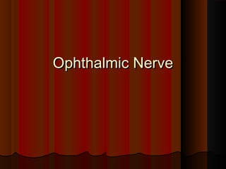 Ophthalmic NerveOphthalmic Nerve
 
