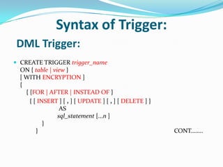 Trigger | PPTX