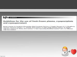 Trigger transfusionales