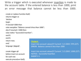 Trigger in Relational Database Management System | PPTX