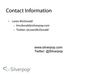 2009 Birthday CampaignIndexed Results…Almost 25X better…