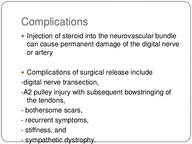 Trigger Thumb - Wound closure