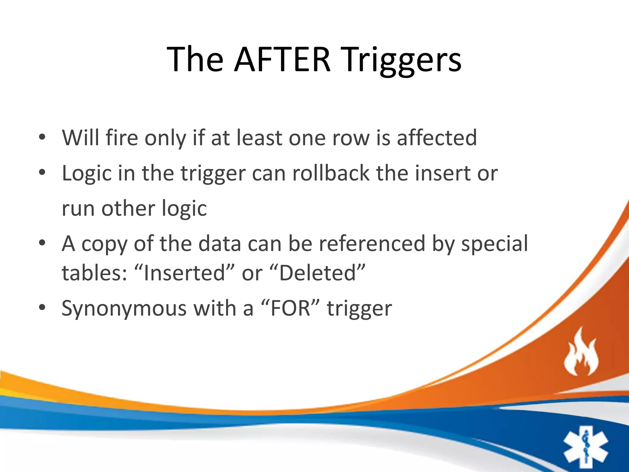 SQL Triggers | PPT