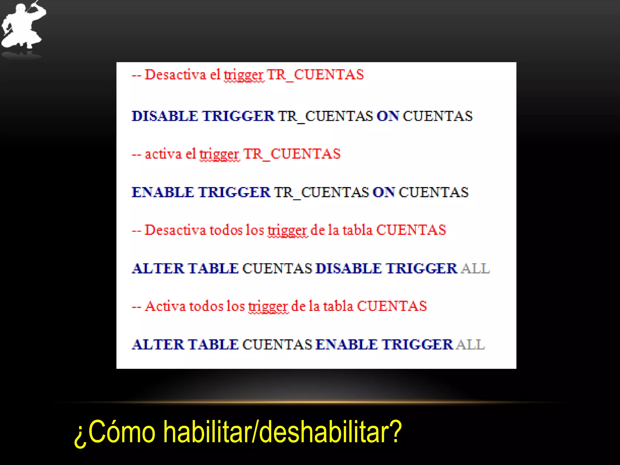 ¿Cómo habilitar/deshabilitar?