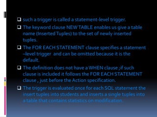 Triggers and active database | PDF