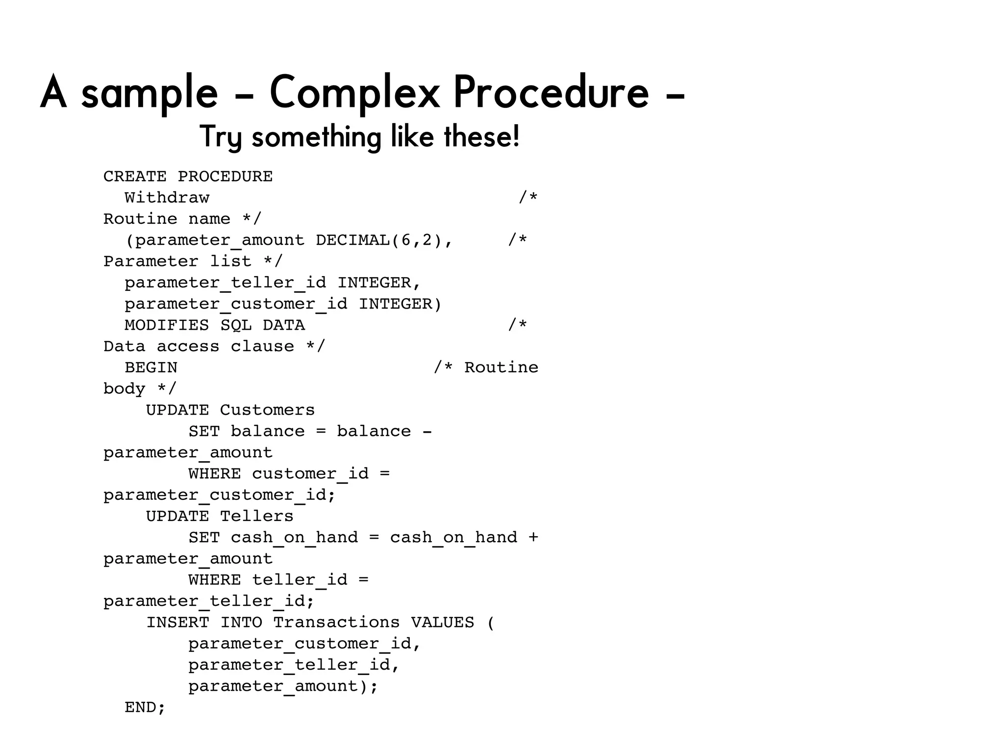 Triggers and Stored Procedures | PDF