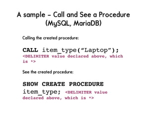 Triggers and Stored Procedures | PDF