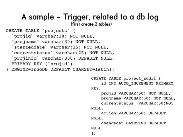 Triggers and Stored Procedures | PDF