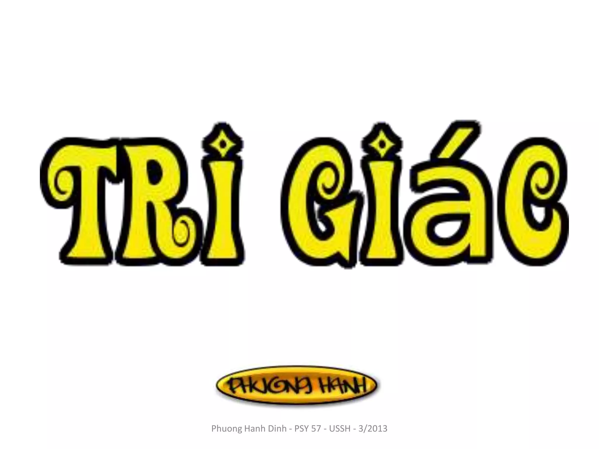 Tri giác | PPTX