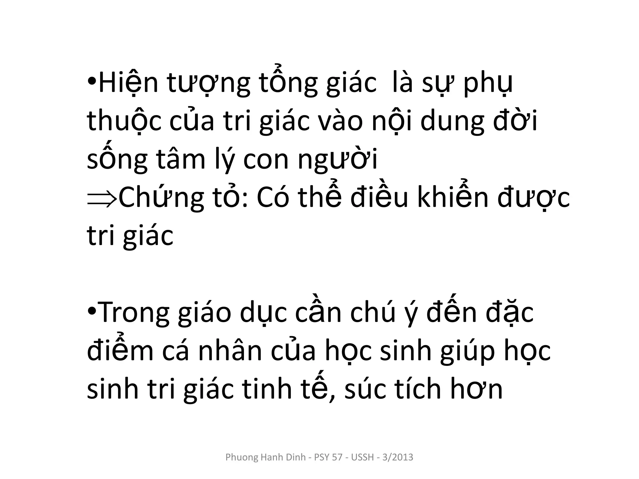 Tri giác | PPTX