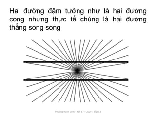 Hai đường đậm tưởng như là hai đường
cong nhưng thực tế chúng là hai đường
thẳng song song




            Phuong Hanh Dinh - PSY 57 - USSH - 3/2013
 