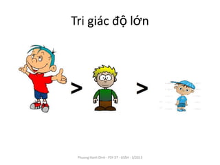 Tri giác độ lớn




 Phuong Hanh Dinh - PSY 57 - USSH - 3/2013
 