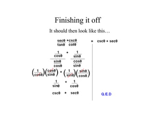 Finishing it off It should then look like this… 