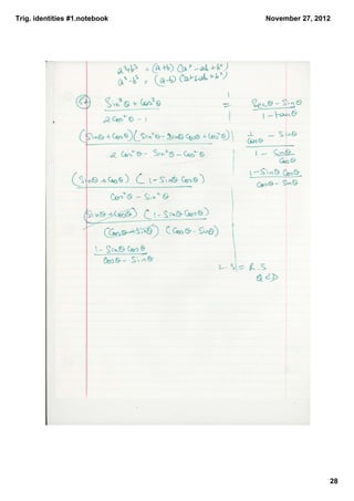 Trig. identities #1.notebook   November 27, 2012




                                               28
 