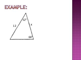 52º
12          x



           66º
 