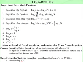 LOGARITHMS
 