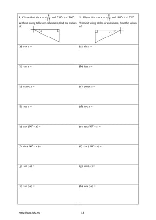 Trigo functions | PDF
