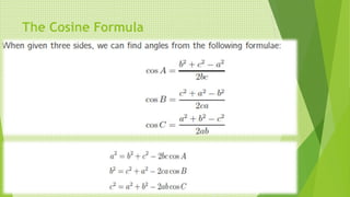The Cosine Formula
 