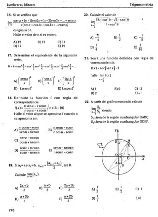 TRIGONOMETRÍA - LUMBRERAS