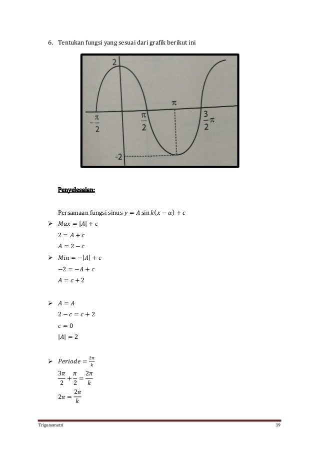Kumpulan Soal Trigonometri Dan Pembahasannya