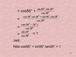 Mata pelajaran matematika - trigonometri.ppt