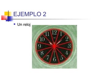 EJEMPLO 2
   Un reloj
 