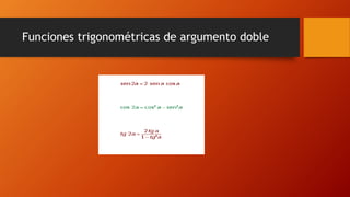 Funciones trigonométricas de argumento doble
 