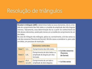 Resolução de triângulos
 