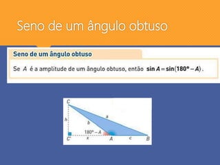 Seno de um ângulo obtuso
 