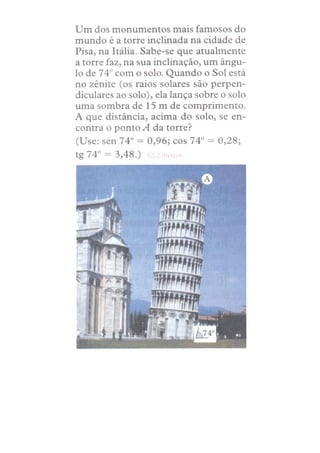 Trigonometria exercícios