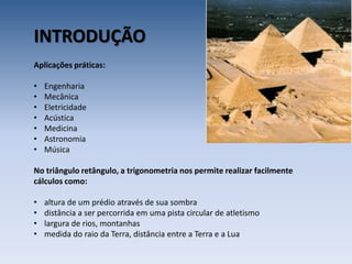 INTRODUÇÃOAplicações práticas:Engenharia