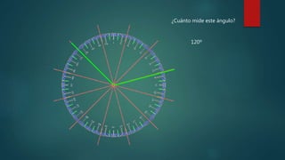 ¿Cuánto mide este ángulo?
120º
 