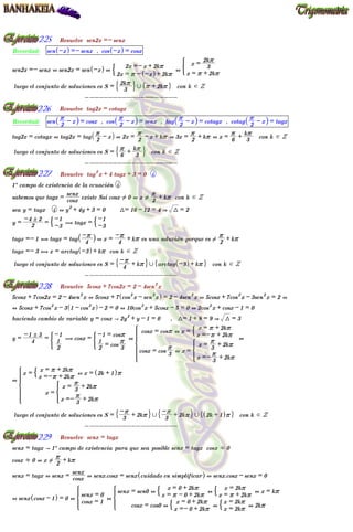 Trigonometria+50 ejercicios resueltos Banhakeia | PDF