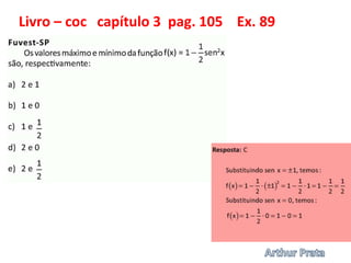 Livro – coc capítulo 3 pag. 105 Ex. 89
 