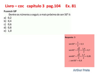 Trigonometria - coc  -  capítulo 3   -  ciclo trigonométrico - 