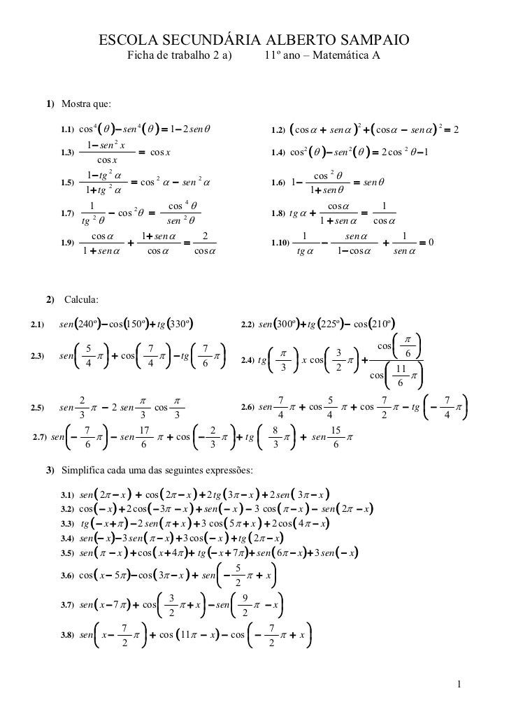 Trigonometria Resolvidos