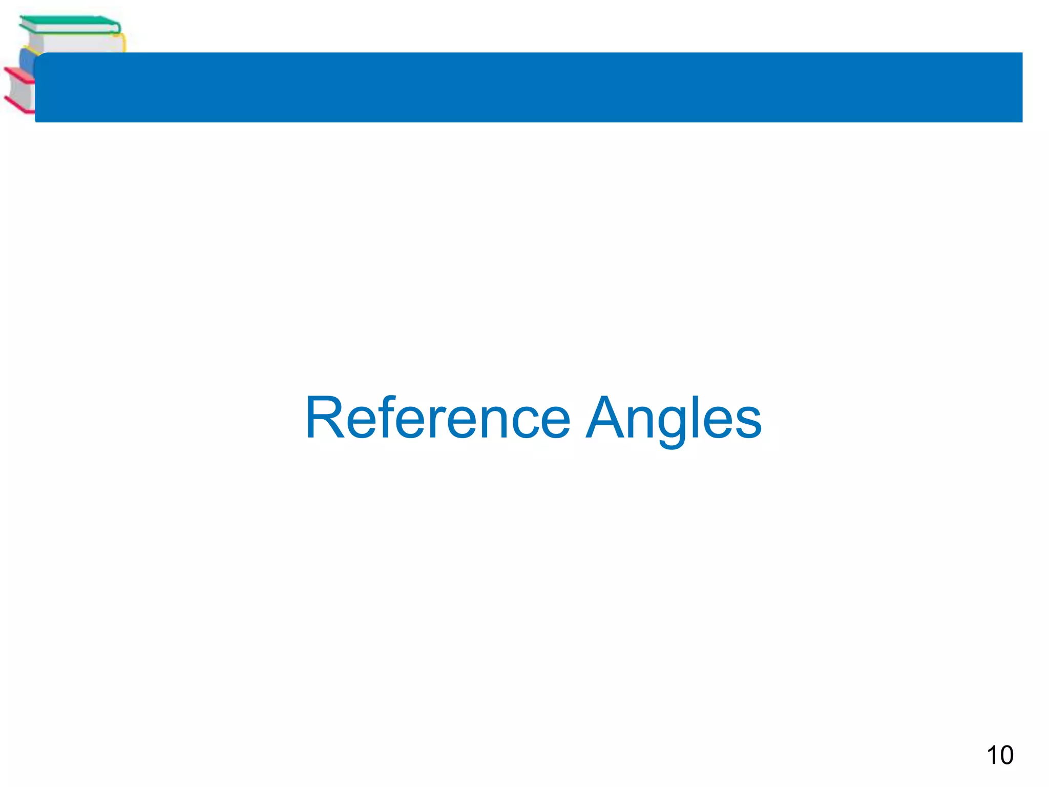 10
Reference Angles
 