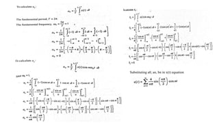 Substituting a0, an, bn in x(t) equation
 