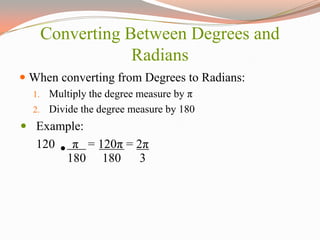 Draw a line connecting the curve you just drew to the edge of the circle.Draw a dashed line from the edge of the circle to make a right triangle.Calculate the angle measure inside the triangle (180-135 = 45)Find the sine, cosine, and tangent of the angle (you may use a calculator for this if you wish).		      90°180° 			        0/360°		     240°45°