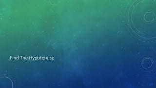 Trigonometric Identities
• AN IDENTITY IS AN EQUALITY that is
true for any value of the
variable. (An equation is an equality
that is true only for certain values of
the variable.)
• sin2θ + cos2θ =1
Trigonometric Functions
• They are what are used to
CALCULATE values by plugging in x
or an angle theta.
• Trigonometric functions are sin, cos,
tan, csc, sec, cot 1/sin, 1/cos,
1/tan... etc
 