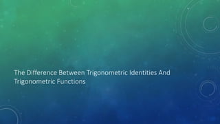 • Calculus - Howard Anton, Irl Bivens, 1Stephens Davis (10th Edition)
• Calculus And Its Applications – Larry J. Goldsteins, David C. Lay, David I.
Schneider, Nakhle H. Asmar (13th Edition)
• http://www.themathpage.com/atrig/trigonometric-identities.htm
• Image Courtesy: Google Images
 