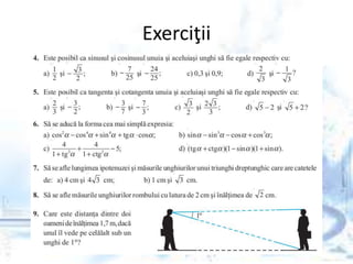 Exerciţii
 