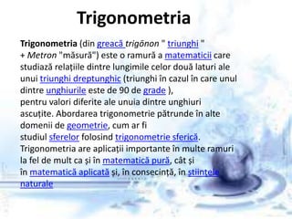 Trigonometrie | PPTX