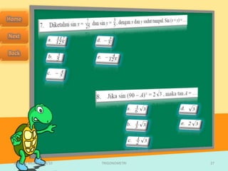 SMA N 1 MEJAYAN 09/10   TRIGONOMETRI   27
 