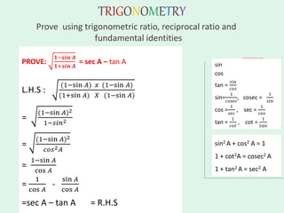 Trigonometry 1 | PPTX