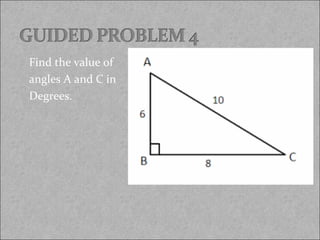 Find the value of
angles A and C in
Degrees.

 