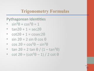 Trigonometry Basic for Class 9 Introduction and Summary | PPTX