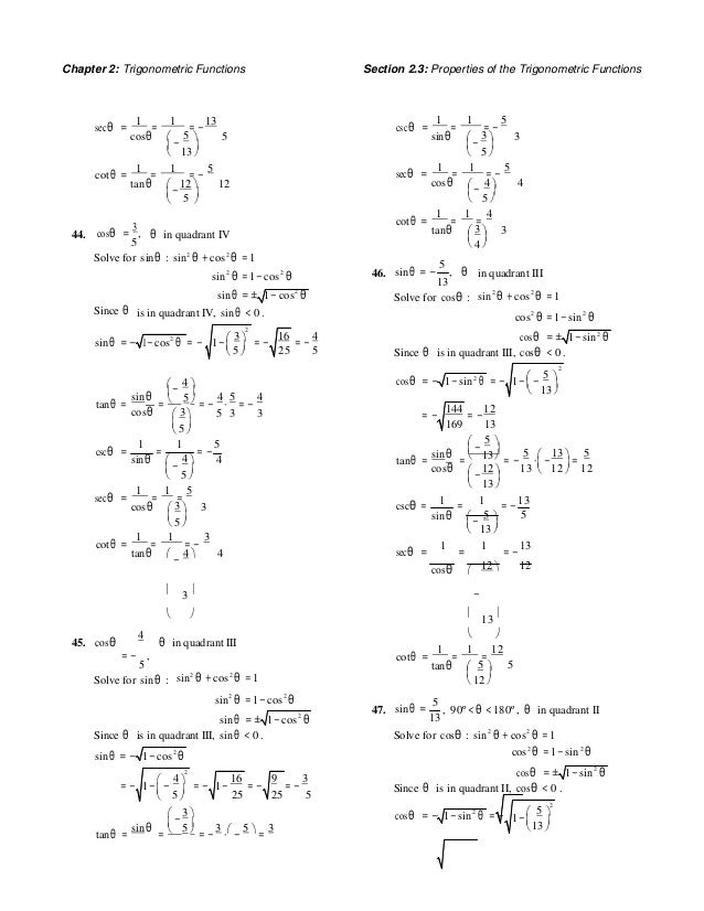 Trigonometry A Unit Circle Approach 10th Edition Sullivan Solutions M…