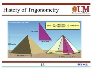 18
History of Trigonometry
 